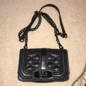 Rebecca Minkoff All Black Quilted Love Crossbody